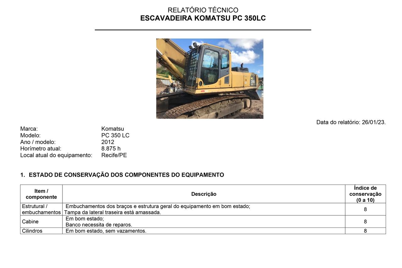 Komatsu PC350 - 12/12 11