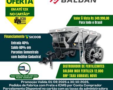 Distribuidor de Fertilizantes, Calcário e Sementes